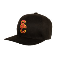 USC Trojans Black SC Interlock Noggin Boss Oversized Hat